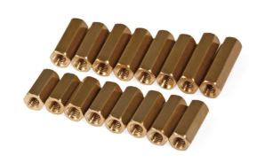 Hex Double-End Brass