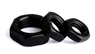 Black Oxide Hex Thin Nut